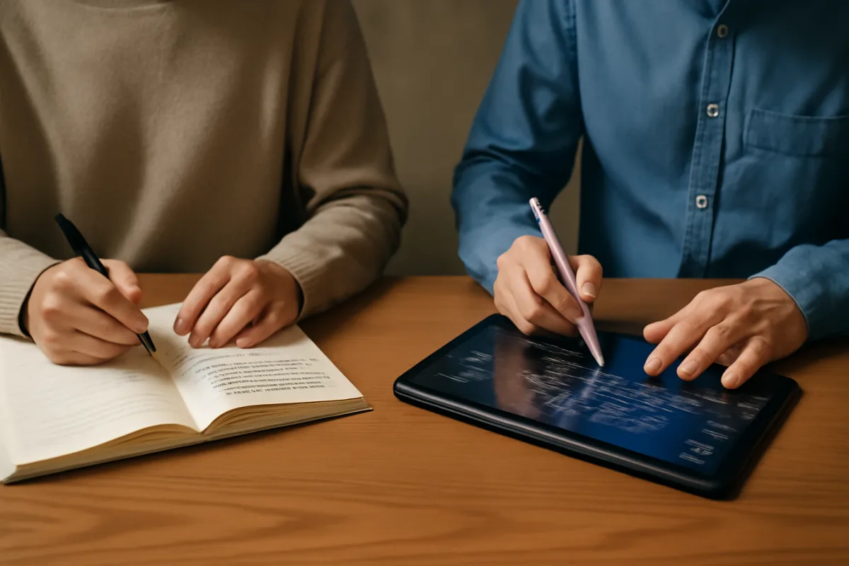 Prendere appunti a mano o in digitale: il confronto che ribalta le aspettative