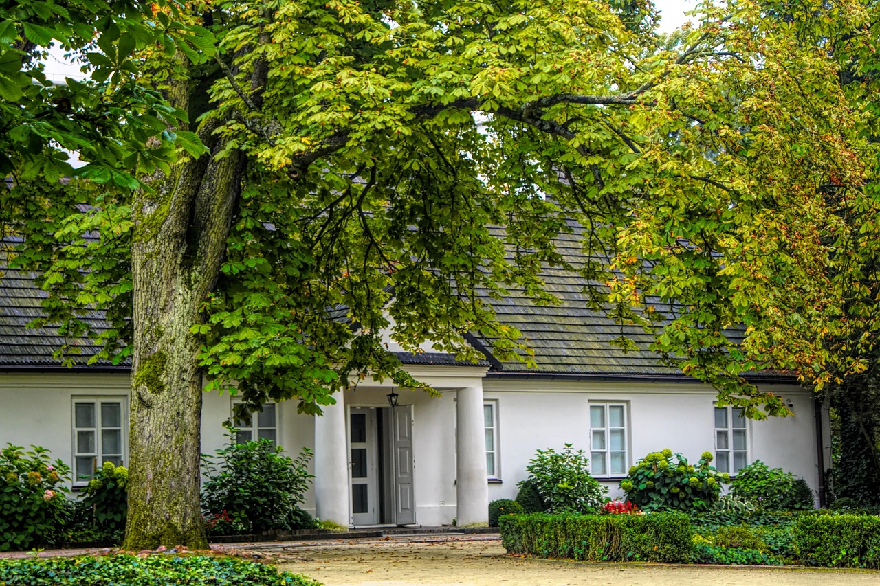 Immagine di una casa di famiglia con giardino, simbolo di successione ereditaria.